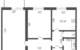 Продажа 2-комнатной квартиры, 51 м, Жамбыла, дом 1б