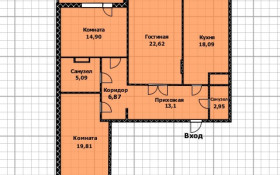 Продажа 3-комнатной квартиры, 107 м, Кумисбекова, дом 9а