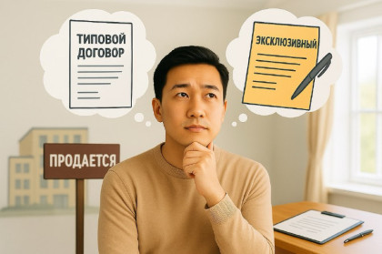 Типовой или Эксклюзивный договор: выбор при работе с риелтором | kn.kz