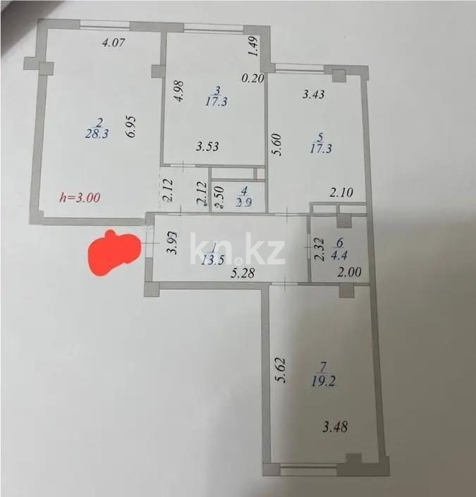 Продажа 3-комнатной квартиры, 102.9 м² в Астане - фото 8