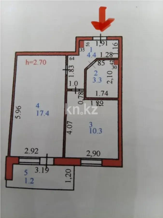 Продажа 1-комнатной квартиры, 37 м² в Астане - фото 5