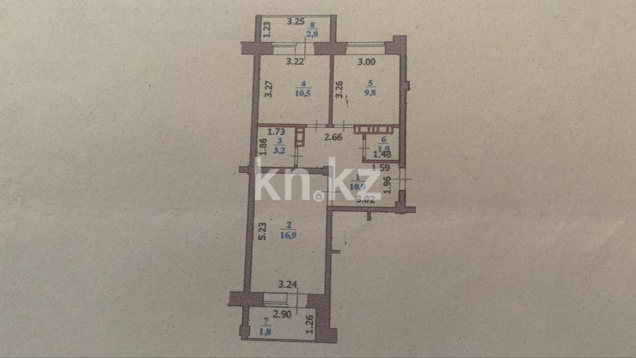 Продажа 2-комнатной квартиры, 57 м², ул. Самал, дом  84 в Уральске - фото 11