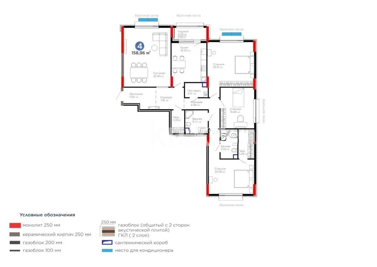 Продажа 4-комнатной квартиры, 160 м² в Астане - фото 3