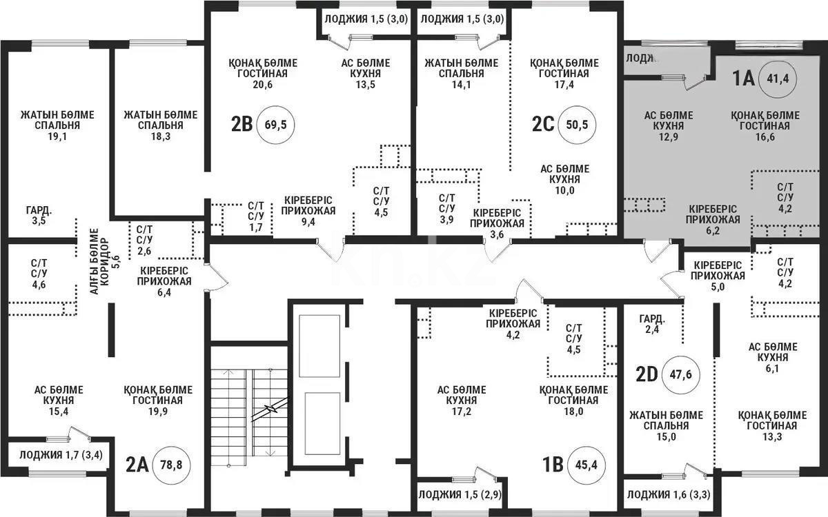 Продажа 1-комнатной квартиры, 42 м², ул. Сатпаева, дом  90/55б в Алматы