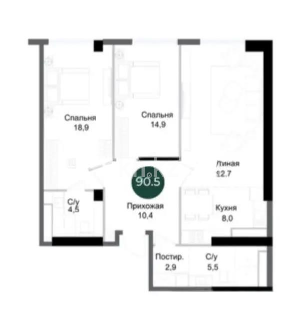 Продажа 3-комнатной квартиры, 90 м² в Алматы