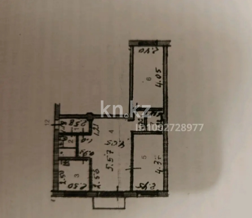 Продажа 3-комнатной квартиры, 58.2 м² в Усть-Каменогорске