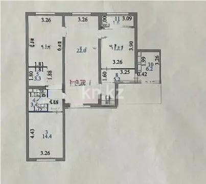 Продажа 3-комнатной квартиры, 100.2 м², ул. Е-511, дом  38 в Астане - фото 7