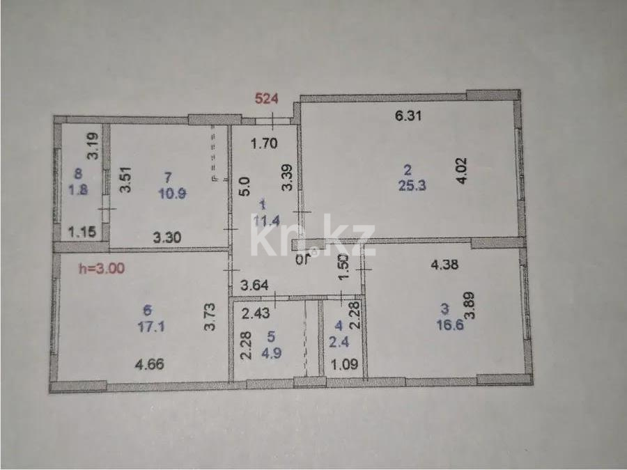 Продажа 3-комнатной квартиры, 90.4 м² в Астане - фото 8