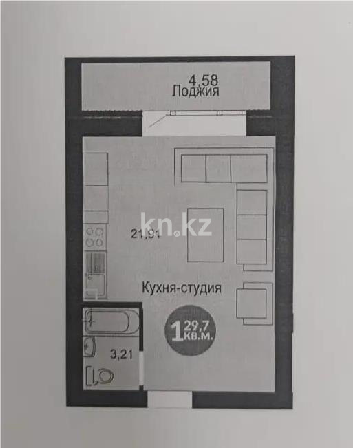 Продажа 1-комнатной квартиры, 30 м² в Астане
