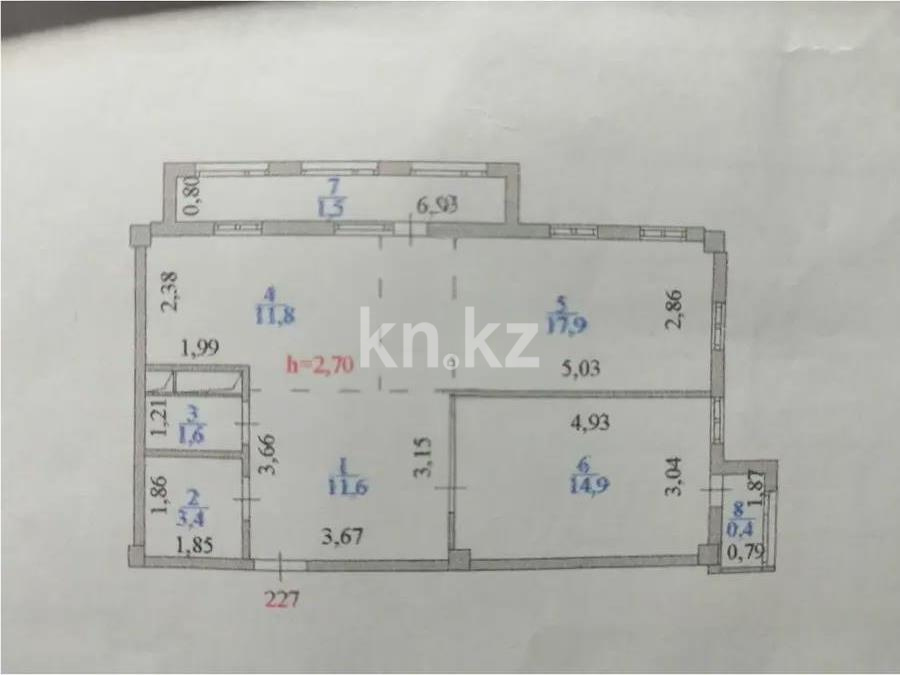 Продажа 2-комнатной квартиры, 64 м² в Астане - фото 4