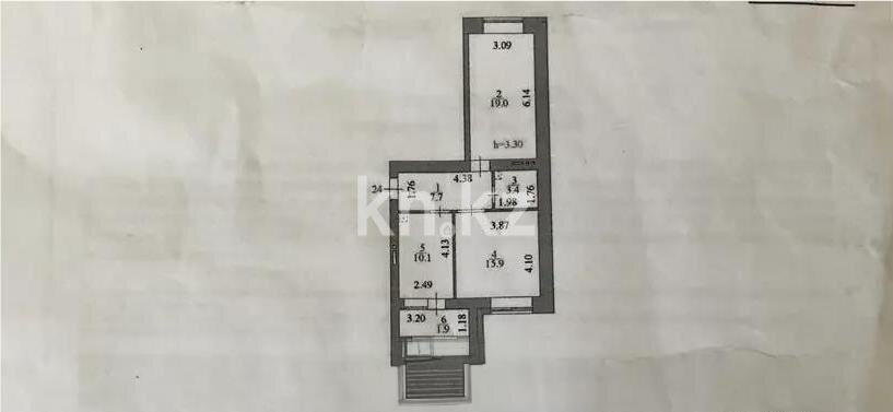 Продажа 2-комнатной квартиры, 58 м² в Астане