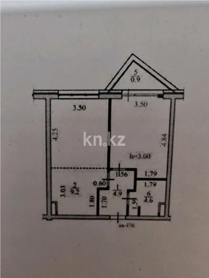 Продажа 2-комнатной квартиры, 52.5 м² в Алматы