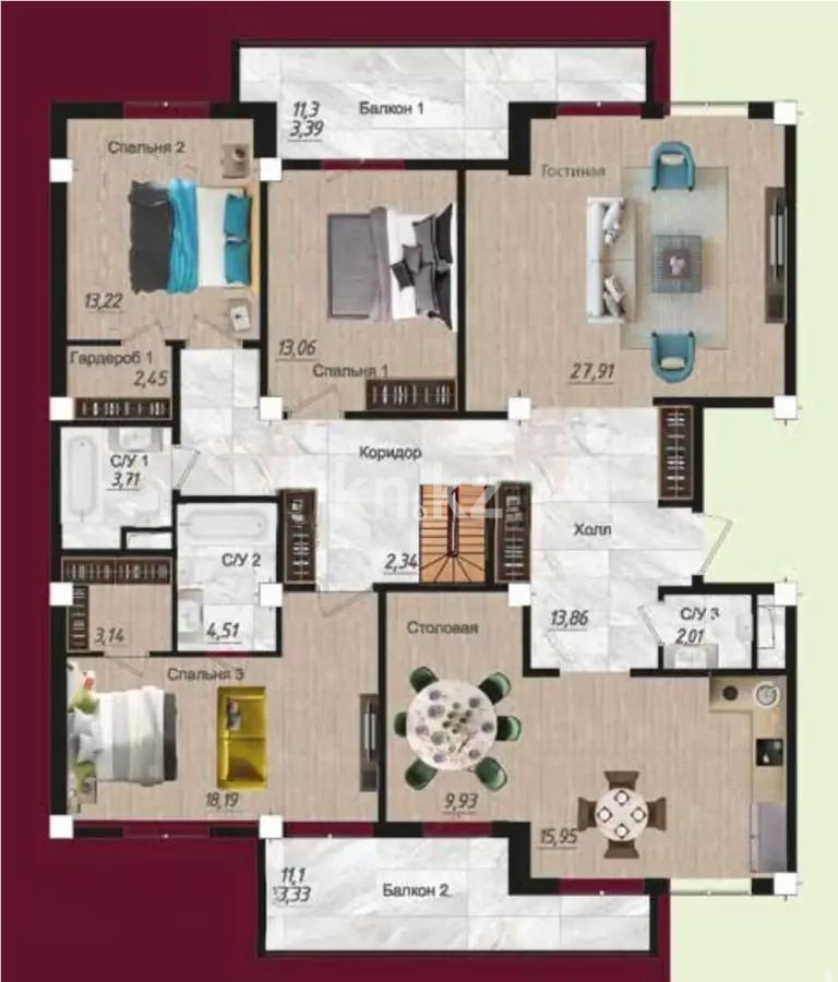 Продажа 4-комнатной квартиры, 149 м² в Алматы