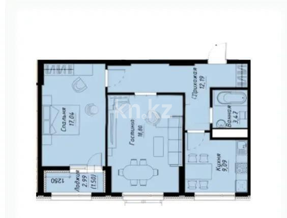 Продажа 2-комнатной квартиры, 63.65 м², ул. Е-430, дом  2/4 в Астане