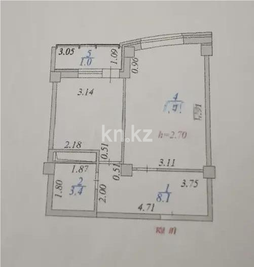 Продажа 1-комнатной квартиры, 43 м² в Астане - фото 3