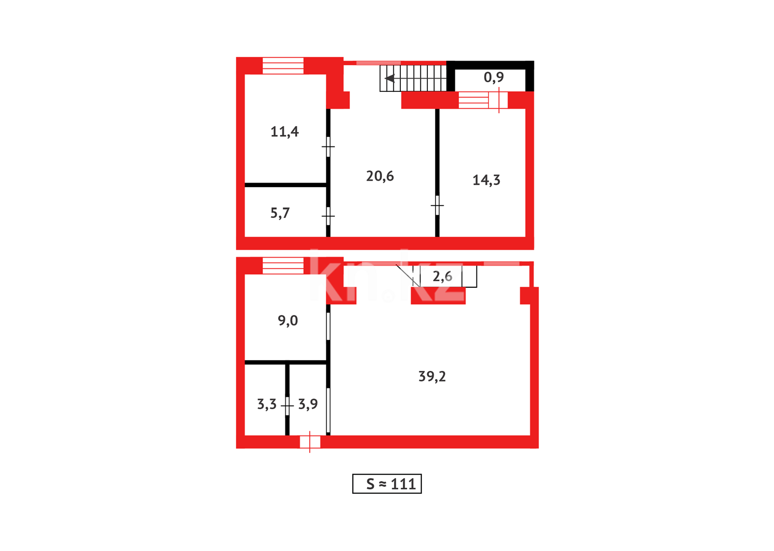 Продажа 4-комнатной квартиры, 110 м², ул. Язева, дом  21/1 в Караганде - фото 18