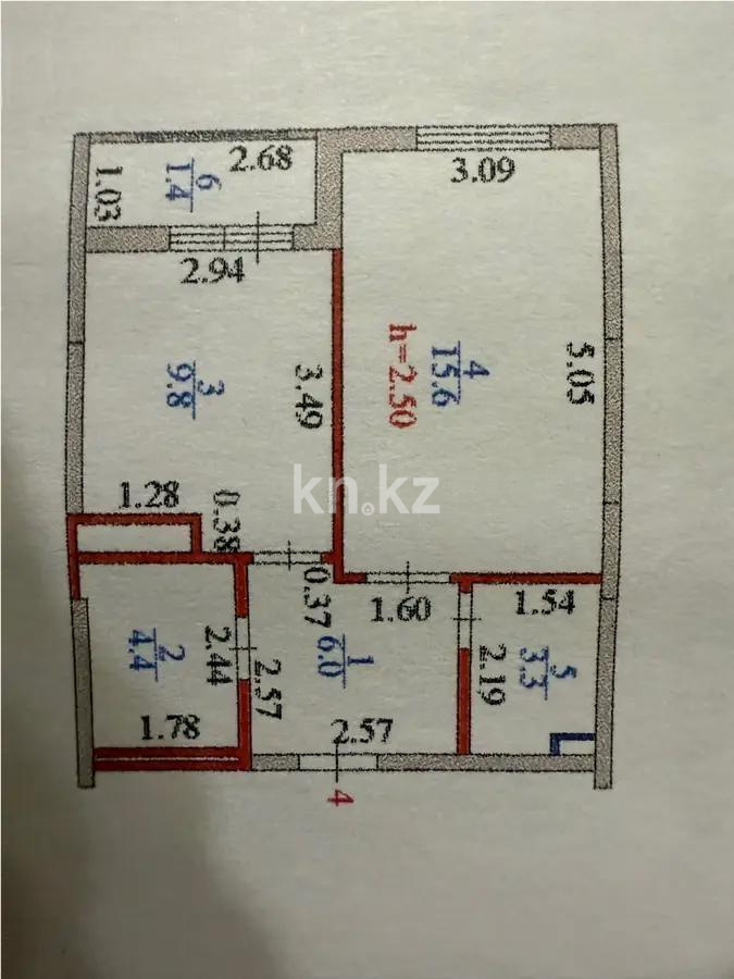 Продажа 1-комнатной квартиры, 41 м², ул. Тынышбайулы, дом  2 в Астане - фото 4