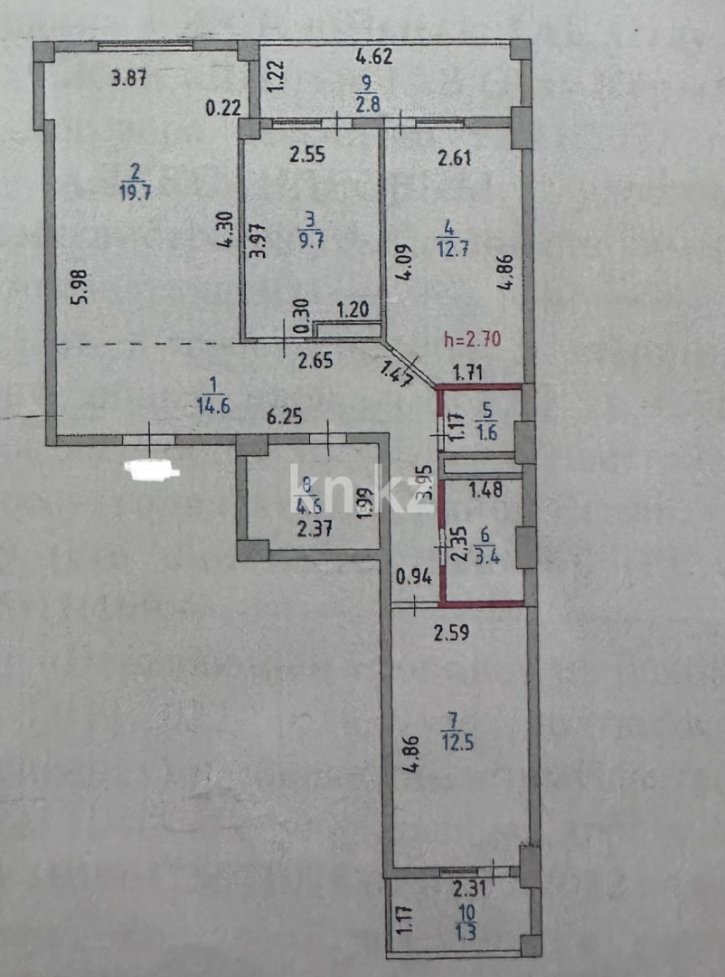 Продажа 3-комнатной квартиры, 84 м², ул. Сыганак, дом  18 - ул. Анет баба в Астане