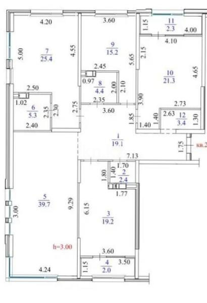 Продажа 4-комнатной квартиры, 159.7 м² в Алматы