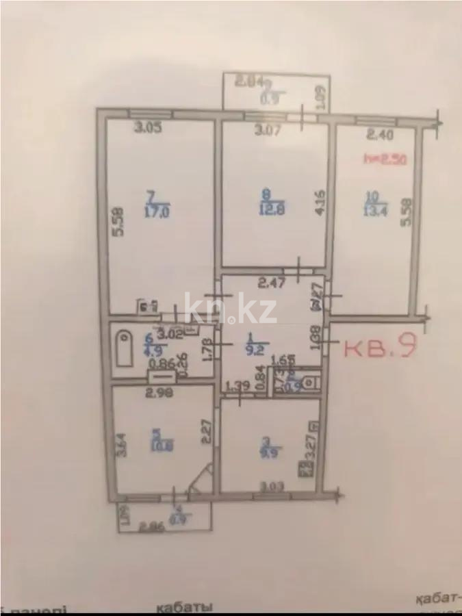 Продажа 4-комнатной квартиры, 80 м², мкр-н Таугуль, дом  52 в Алматы - фото 3
