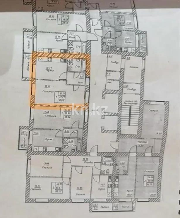 Продажа 1-комнатной квартиры, 38.64 м² в Астане - фото 4