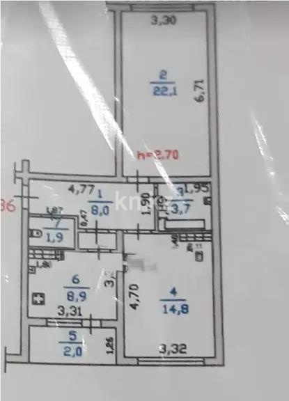 Продажа 2-комнатной квартиры, 64 м² в Алматы