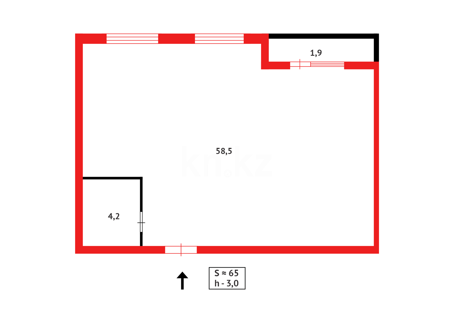 Продажа 2-комнатной квартиры, 64 м² в Караганде - фото 8