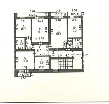 Продажа 5-комнатной квартиры, 101.4 м² в Караганде - фото 39