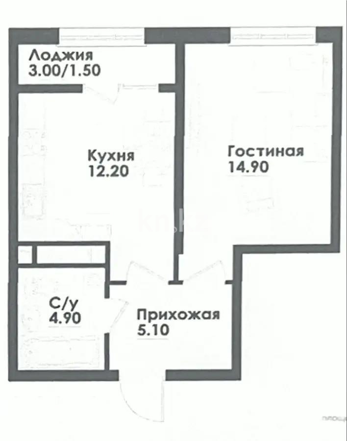 Продажа 1-комнатной квартиры, 39 м² в Алматы