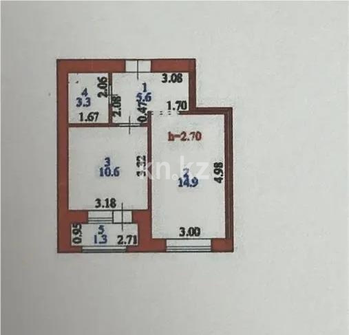 Продажа 1-комнатной квартиры, 36 м² в Астане