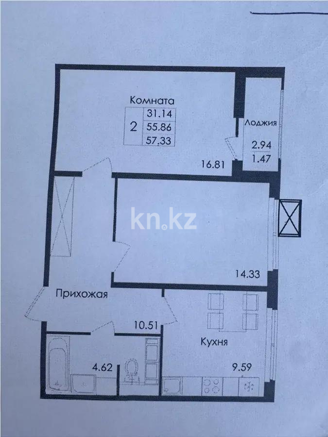 Продажа 2-комнатной квартиры, 57.5 м² в Астане - фото 6