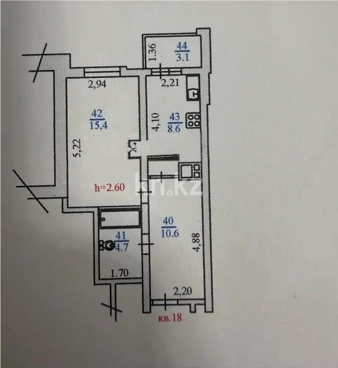 Продажа 1-комнатной квартиры, 43 м² в Алматы - фото 5