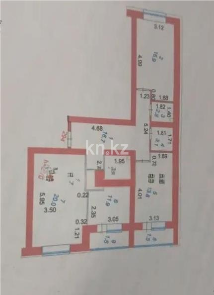 Продажа 3-комнатной квартиры, 87.9 м² в Астане - фото 8