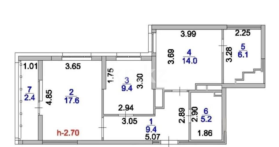 Продажа 2-комнатной квартиры, 68 м² в Астане - фото 4