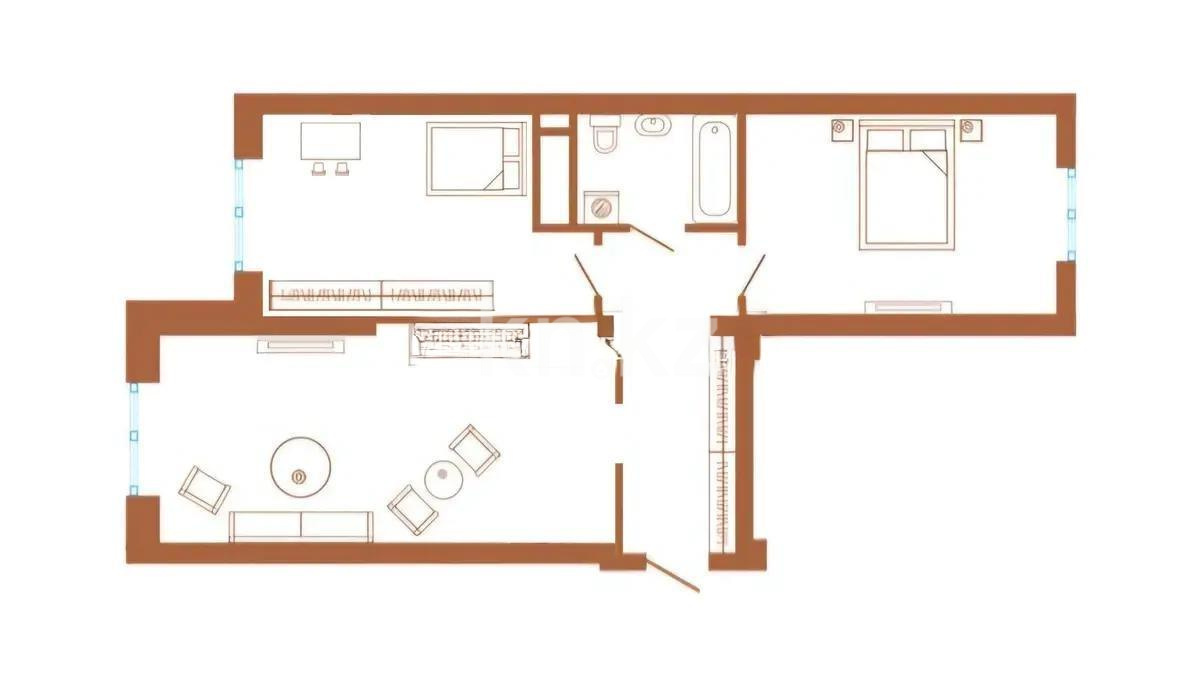 Продажа 3-комнатной квартиры, 70 м², ул. Жургенова, дом  19 в Астане - фото 3