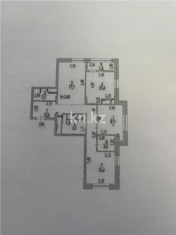 Продажа 3-комнатной квартиры, 86.2 м², пр. Мангилик Ел, дом  66/1 в Астане - фото 4