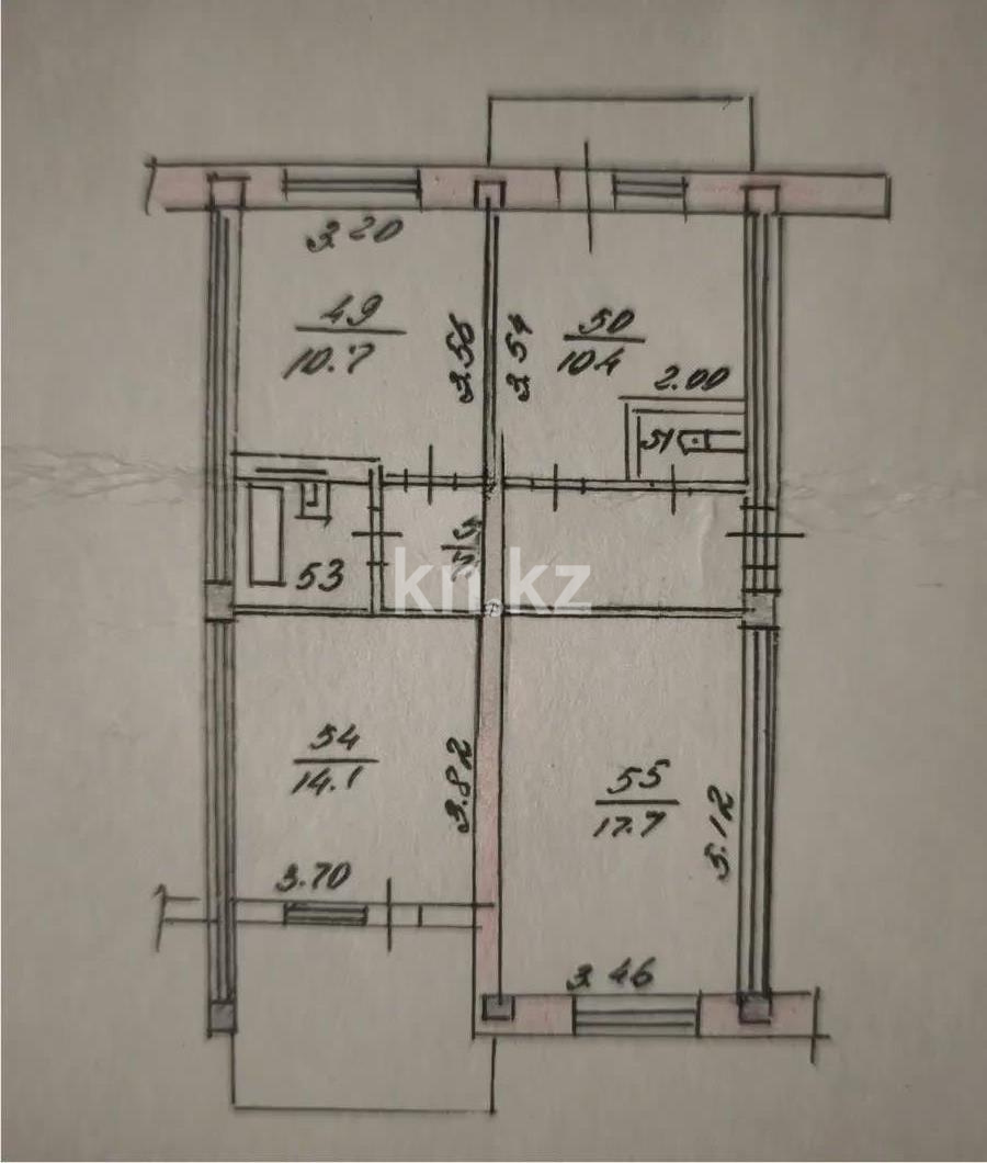 Продажа 3-комнатной квартиры, 71 м², пр. Абая, дом  107/3 в Алматы - фото 9