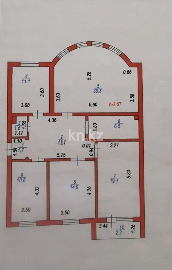 Продажа 4-комнатной квартиры, 110 м² в Астане