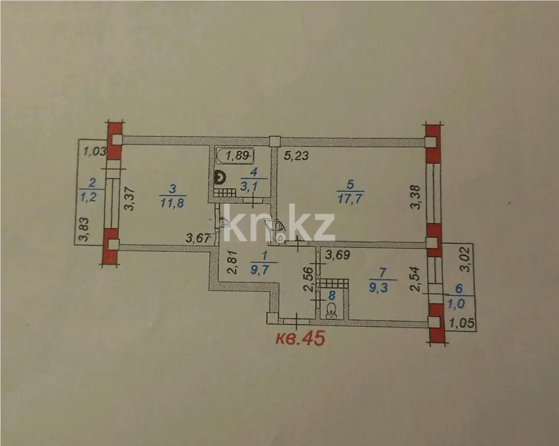Продажа 2-комнатной квартиры, 53 м² в Алматы - фото 6