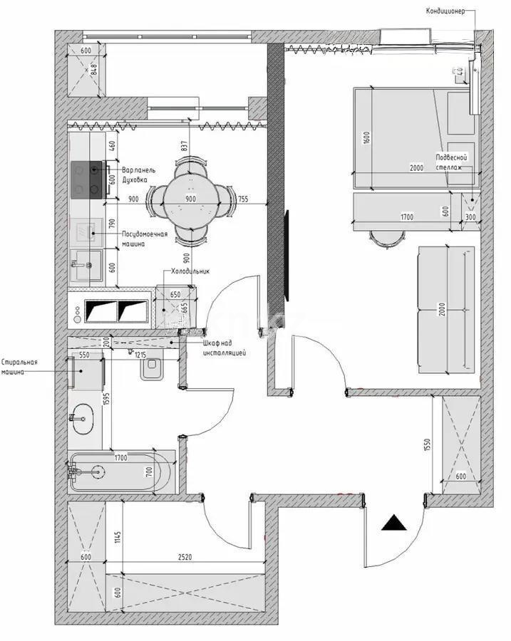 Продажа 1-комнатной квартиры, 46 м², ул. Бейбарыс Султан, дом  12 в Астане - фото 7