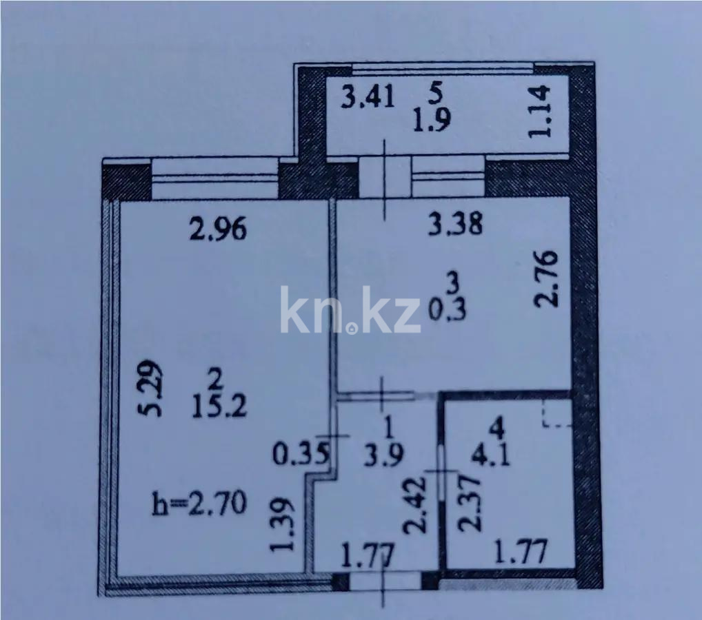 Продажа 1-комнатной квартиры, 34.4 м² в Астане - фото 5