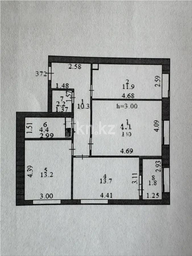 Продажа 3-комнатной квартиры, 76.7 м² в Астане