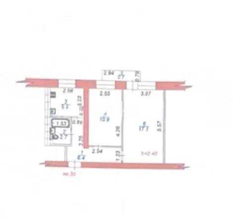 Продажа 2-комнатной квартиры, 42.8 м² в Алматы