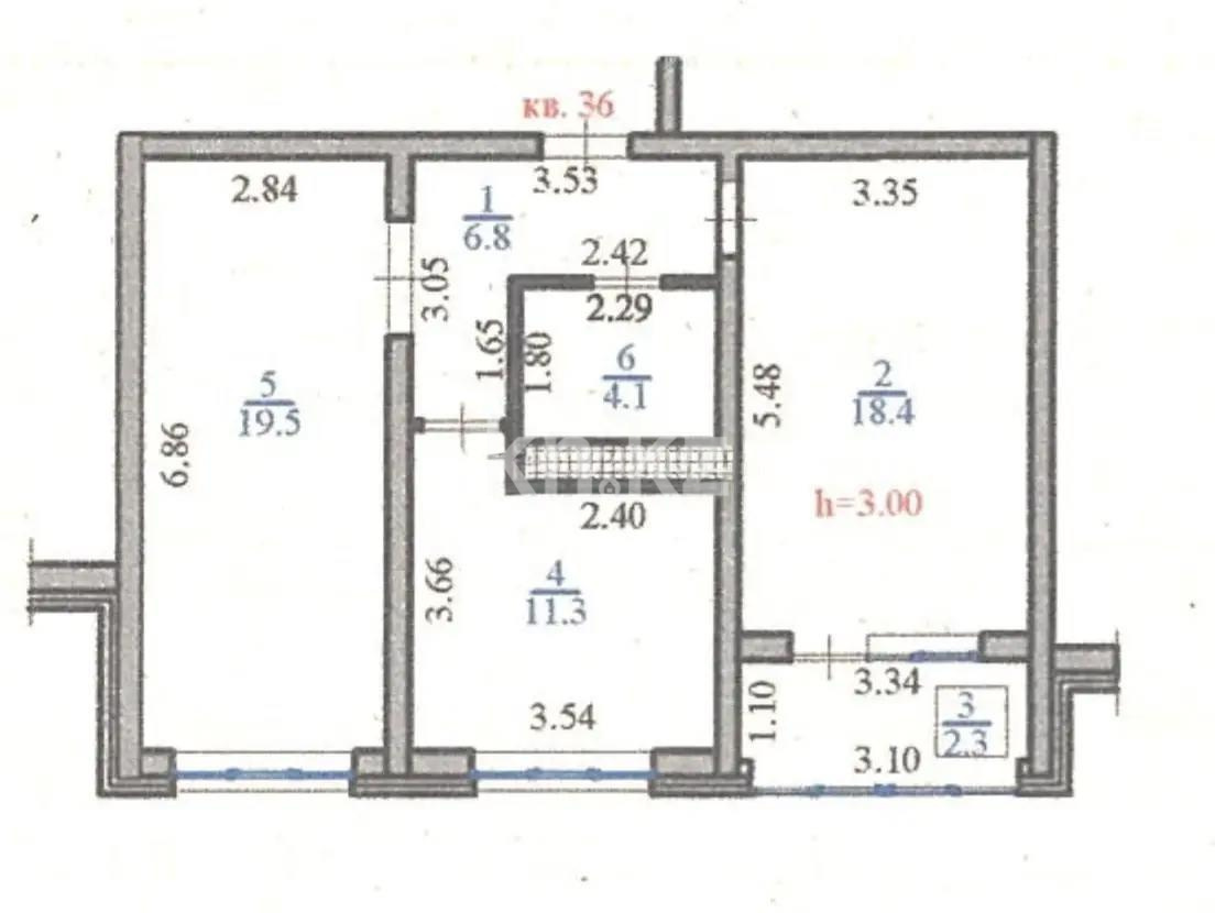 Продажа 2-комнатной квартиры, 62.4 м², ул. Жапсарбаева, дом  68 в Алматы - фото 4