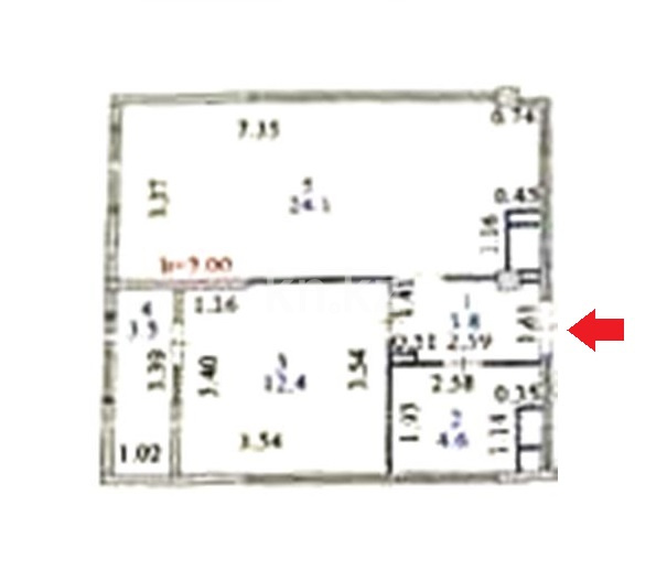 Аренда 2-комнатной квартиры, 48 м² в Астане - фото 11