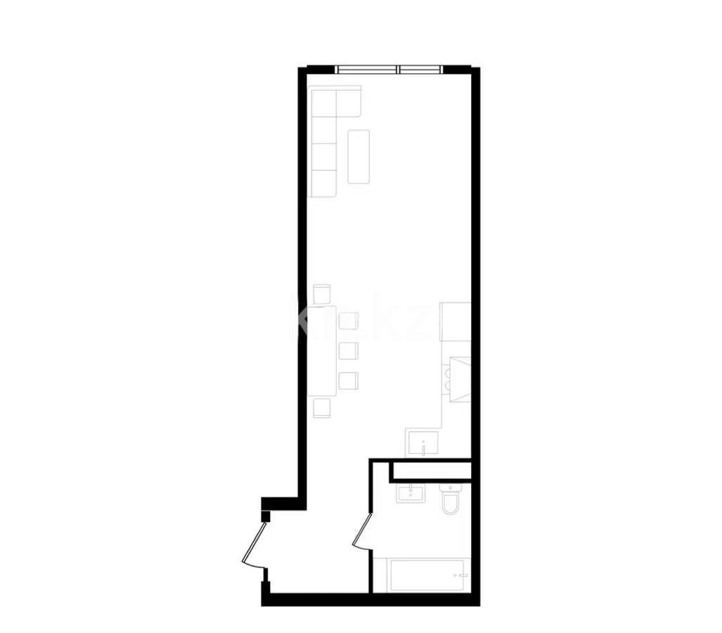 Продажа 1-комнатной квартиры, 39.36 м², ул. Момышулы, дом  100 стр в Алматы