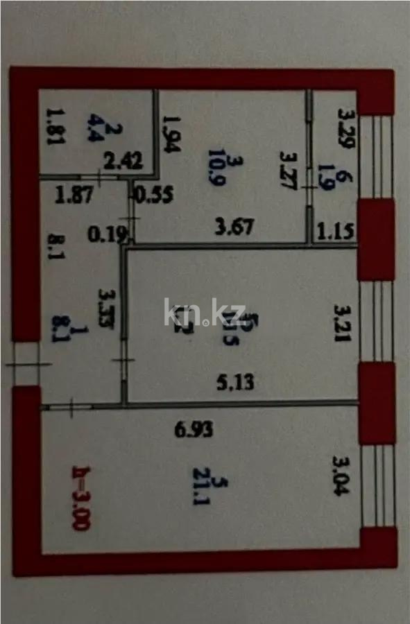 Продажа 2-комнатной квартиры, 63 м², ул. Е-15, дом  13/1 в Астане - фото 3