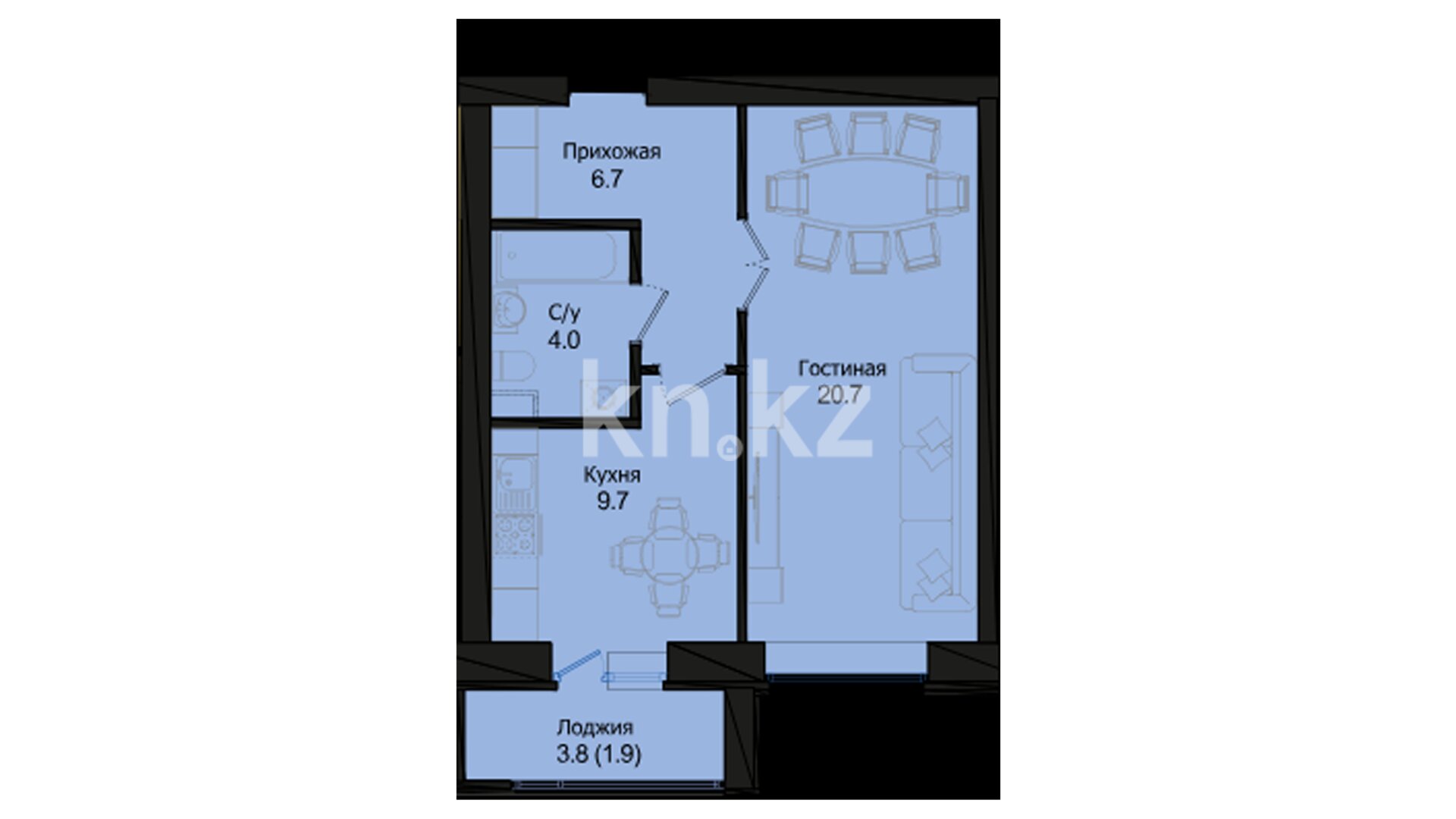 ЖК Galaxy Star, 1-комнатная, цена 25 671 000 ₸, 597 000 ₸&nbsp;/&nbsp;м²