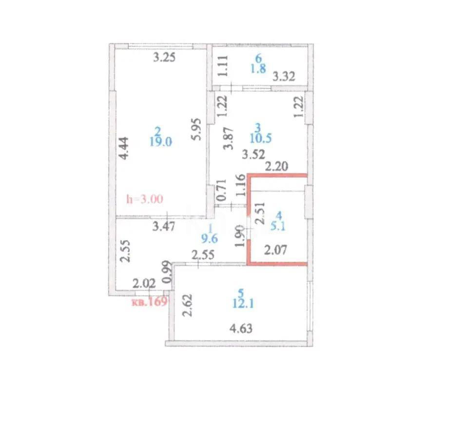 Продажа 2-комнатной квартиры, 60 м², пр. Туран, дом  54 в Астане - фото 6