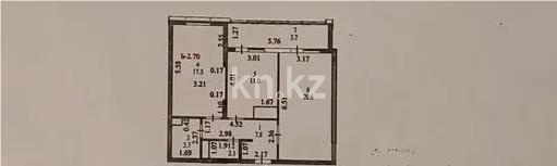 Продажа 2-комнатной квартиры, 66 м² в Астане